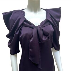 EXALTATION Cocktail Dress Frill Sleeve Art Deco Runway Paris Haute Couture Siren